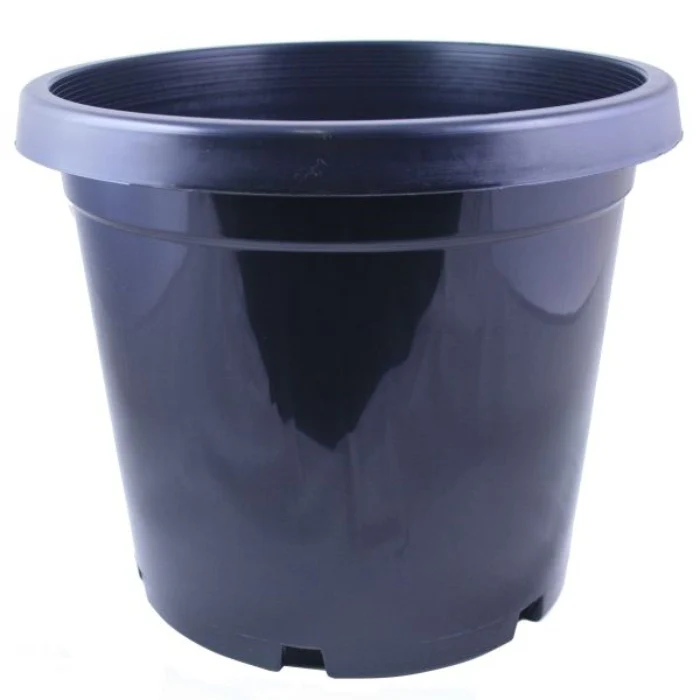 BLACK GROWERS POT 300MM