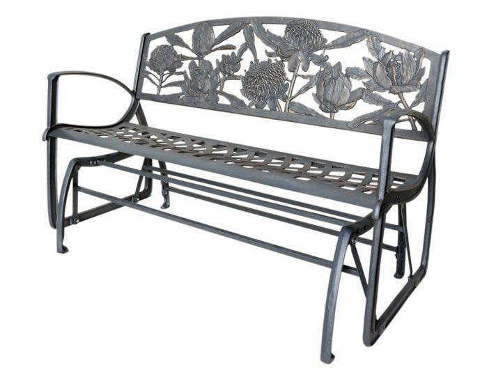 GLIDER BENCH WARATAH CAST IRON