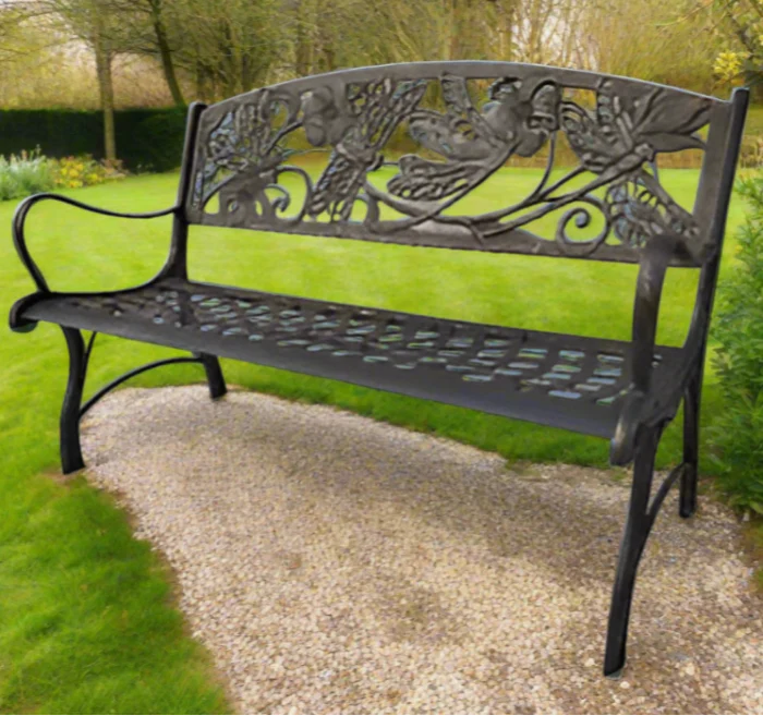BENCH DRAGONFLY CAST IRON