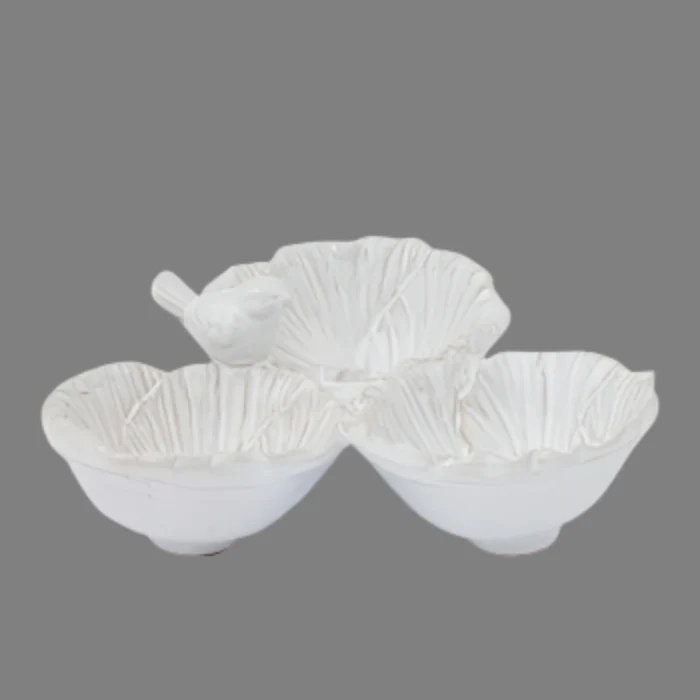 BIRD ON CERAMIC BOWLS