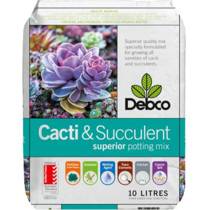 CACTI & SUCCULENT POTTING MIX DEBCO 10L