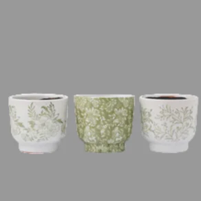 CHISWICK CERAMIC POTS - 3 ASSTD - Image 2