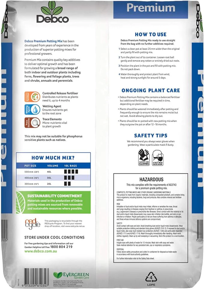 DEBCO PREMIUM POTTING MIX 10L - Image 2