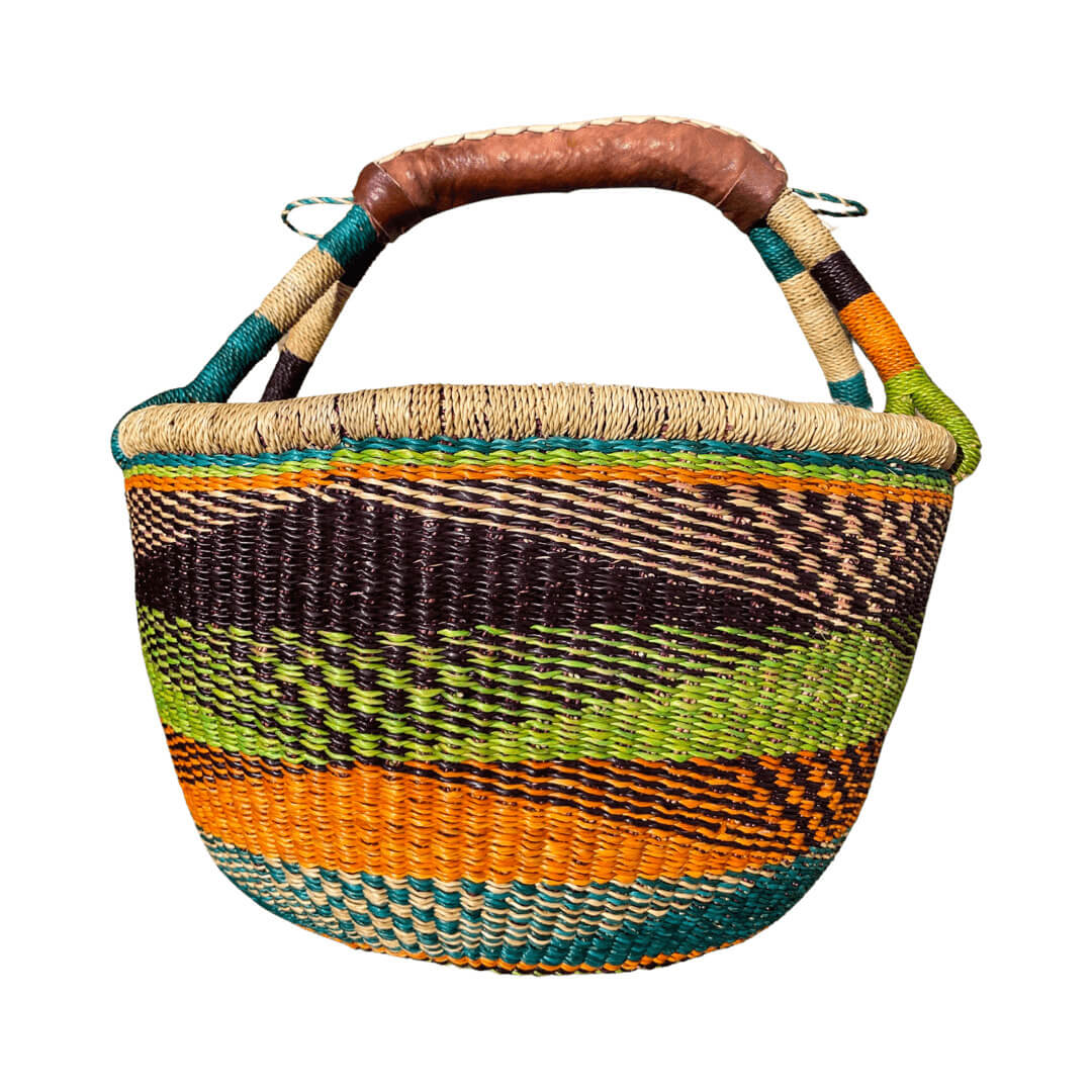 MEDIUM ELEPHANT GRASS BASKET ASSTD - Image 2