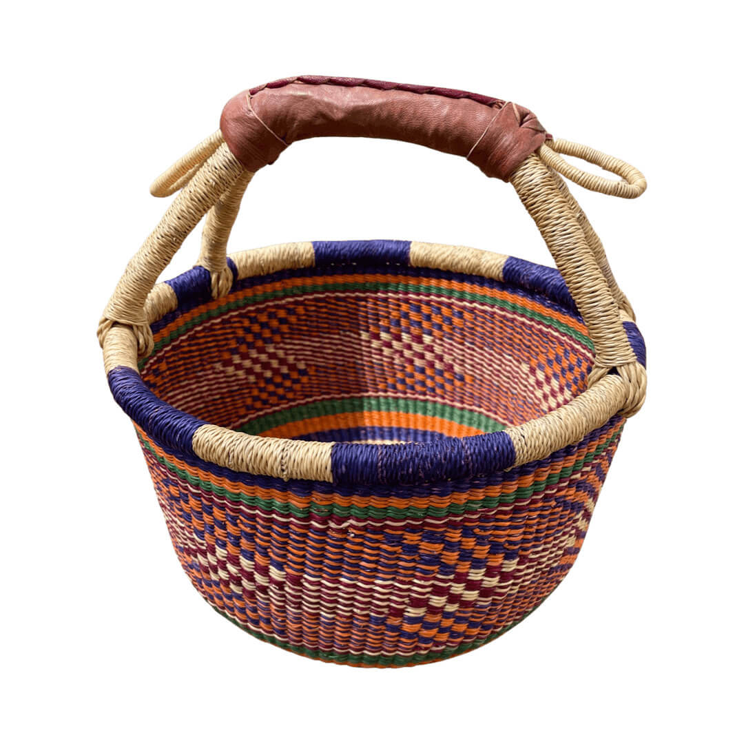 MEDIUM ELEPHANT GRASS BASKET ASSTD - Image 3