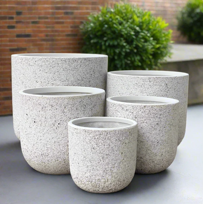 ELLIE PLANTER WHITE PEBBLE X LARGE - Image 2