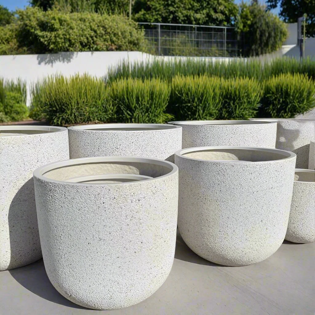 ELLIE PLANTER WHITE PEBBLE X SMALL - Image 2