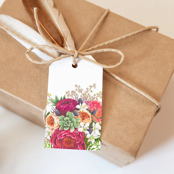 GIFT TAG 'FLORAL FRENZY'