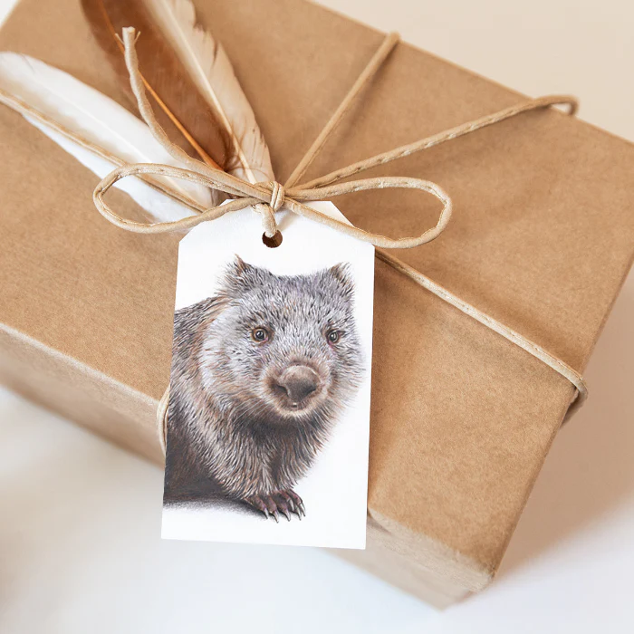 GIFT TAG 'WOMBAT'