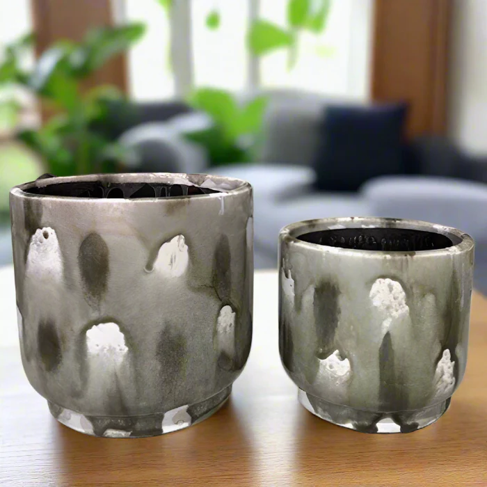 Griffin Green Ceramic Pot Large - Image 2