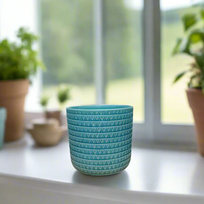 LAILA CYLINDER AQUA SMALL