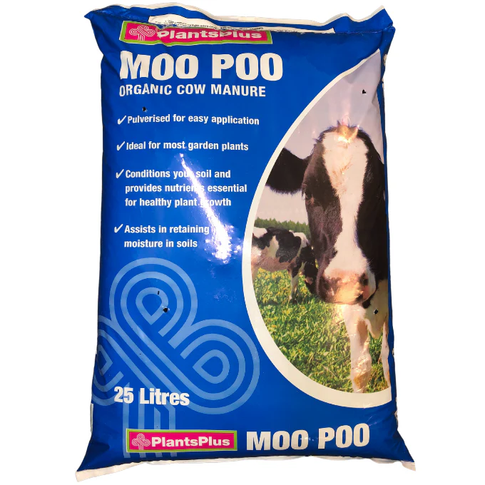 MANURE - COW MANURE MOO POO 25LT BAG