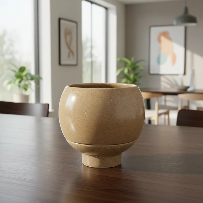 SMALL OTIS SELF WATERING PEBBLE PLANTER - Image 2