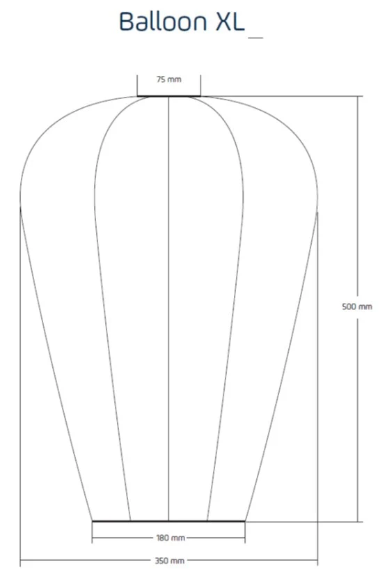 Solar Lantern Balloon XL Sage Green - Image 3