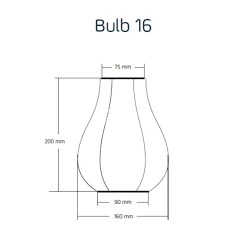 Solar Lantern Bulb 16cm Petrol - Image 2