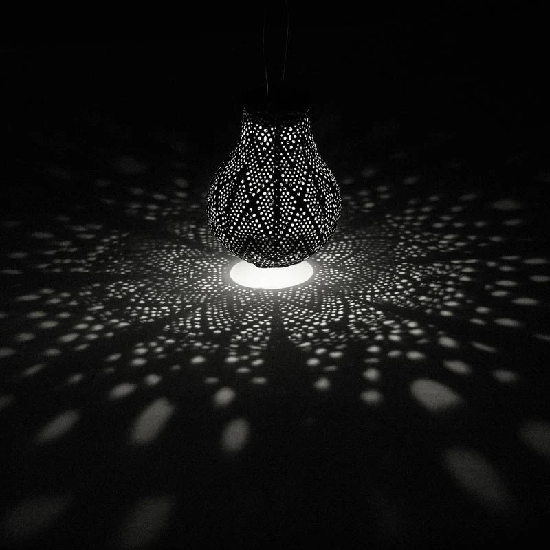 Solar Lantern Bulb 16cm Petrol - Image 5