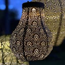 Solar Lantern Bulb 16cm Taupe - Image 3