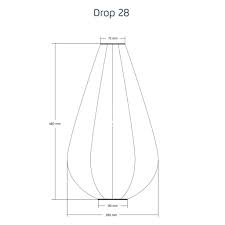 Solar Lantern Drop 28cm Gold - Image 2