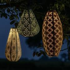 Solar Lantern Drop 28cm Gold - Image 3
