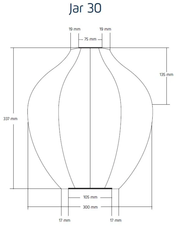 Solar Lantern Jar 30cm Copper - Image 2