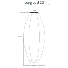 Solar Lantern Long Oval 20cm Grey - Image 4