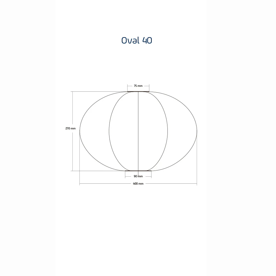 Solar Lantern Oval 40cm Taupe - Image 2