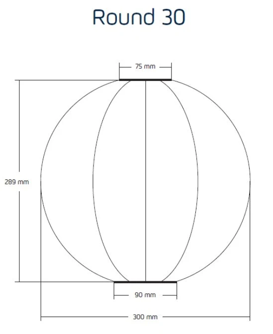 Solar Lantern Round 30cm Silver - Image 2