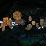 Solar Lantern Tulip 20cm Green - Image 3